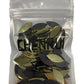 CHENRUI150pcs Petal Shaped Mirror Mosaic Tile Craft Mirrors (Yellow Gold)