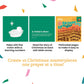 PRAY BY STICKER Christmas Book - 10 Pages Christian Christmas Book - Create Artwork with Paint-By-Number - 9" x 9" Christian Activity Book - Ideal