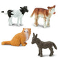 Safari Ltd. Farm Babies TOOB - Figurines: Donkey, Pony, Goat, Lamb, Horse, Cat, Corgi, Pig, Chicken, Holstein, Bunny - Educational Toy Figures