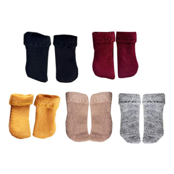 Xyrmync 1/12 BJD Doll Clothes Sock Multicolor 5 Pairs Ob11 Doll Dress Up Accessories (A1)