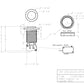 Player 1 START Push button with Horizontal Microswitch for Arcade Games