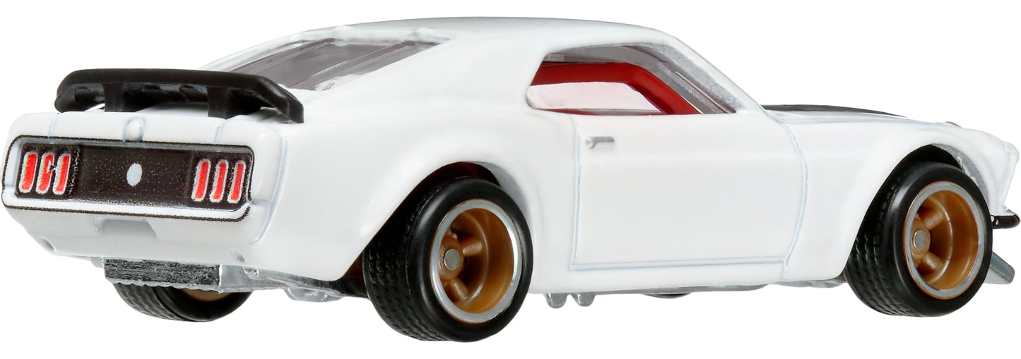Hot Wheels Toy Car, Premium Fast & Furious 1:64 Scale Die-Cast Ford Mustang Boss for Collectors, Inspired by Fast & Furious Movie Franchise