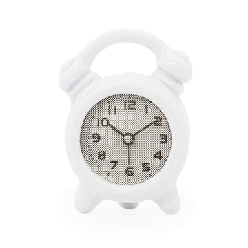 Odoria 1/12 Miniature Alarm Clock Dollhouse Decoration Accessories, White