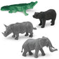 Safari Ltd. Wild Bulk Bag - Set of Jungle & Savanna Toy Figurines - 48 Piece Collection for Boys, Girls & Kids Age 3+