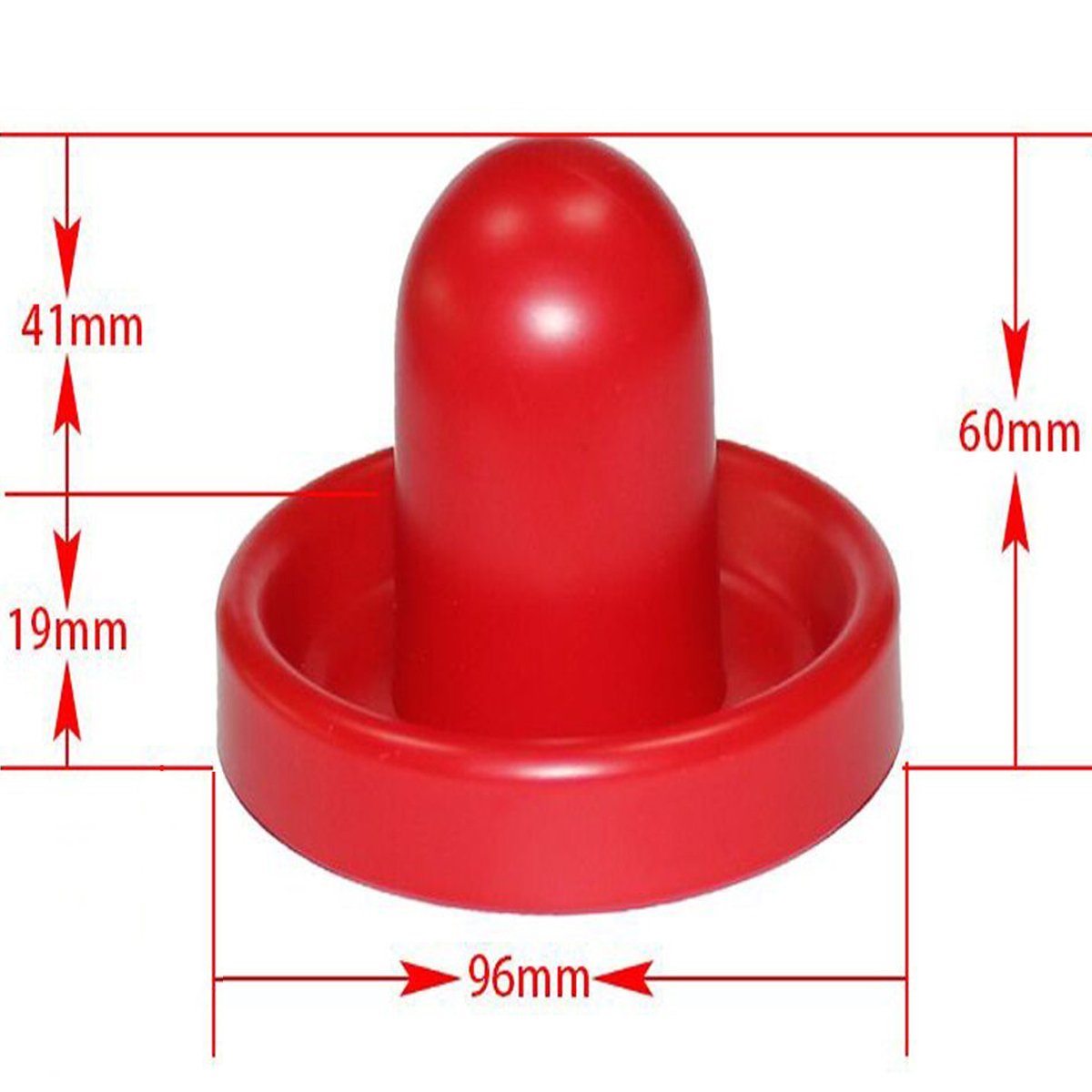 Qtimal Home Standard Air Hockey Paddles and 2 Size Pucks, Small Size for Kids, Large Size for Adult, Great Goal Handles Pushers Replacement