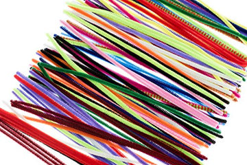 SE 12” Assorted Color Chenille Stem Set/Pipe and Gun Cleaners (150 PC.) - GC-PC615C