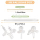 Clear 260 Balloons 100 PCS - Premium Long Skinny Latex Balloons for Animal Twisting, Beginners, Weddings & Birthdays Party Decorations