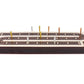 House of Cribbage - 3 Track Continuous Cribbage Board Inlaid in Rosewood - Maple Wood - Size: 12.5 Inches - Storage Drawer for Cribbage Pegs