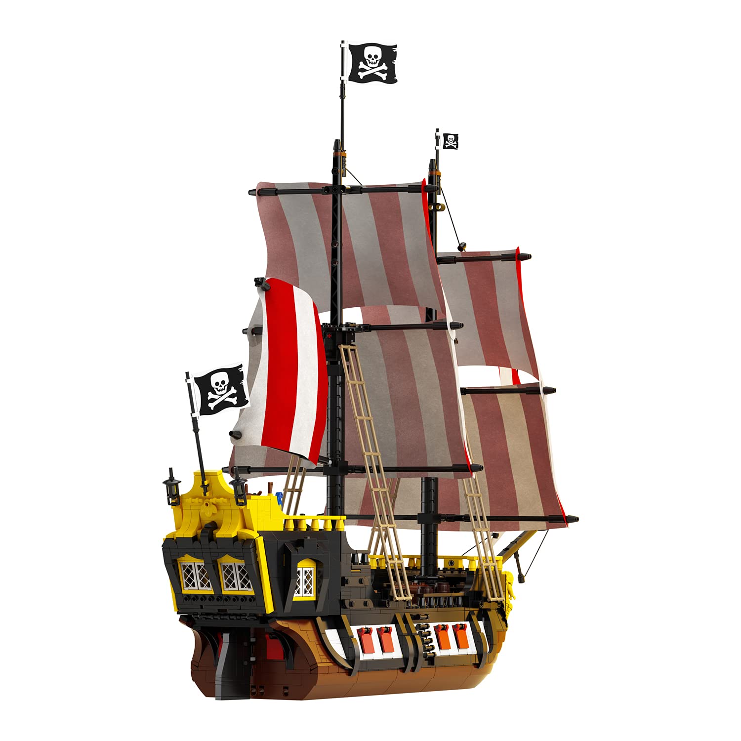 LEGO Ideas Pirates of Barracuda Bay 21322 Building Kit, Cool Pirate Shipwreck Model with Pirate Action Figures for Play and Display, Makes a Great
