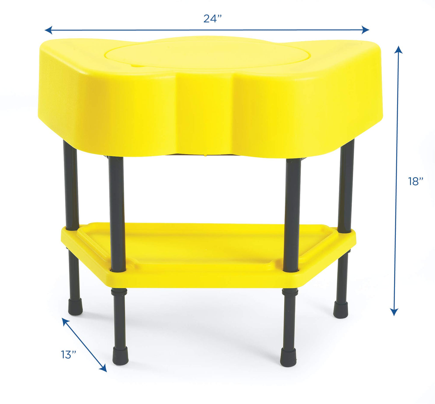 Children's Factory - AFB5100PY Toddler Sensory Table with Lid, Adjustable Height Sand & Water Indoor/Outdoor Play Equipment for Kids