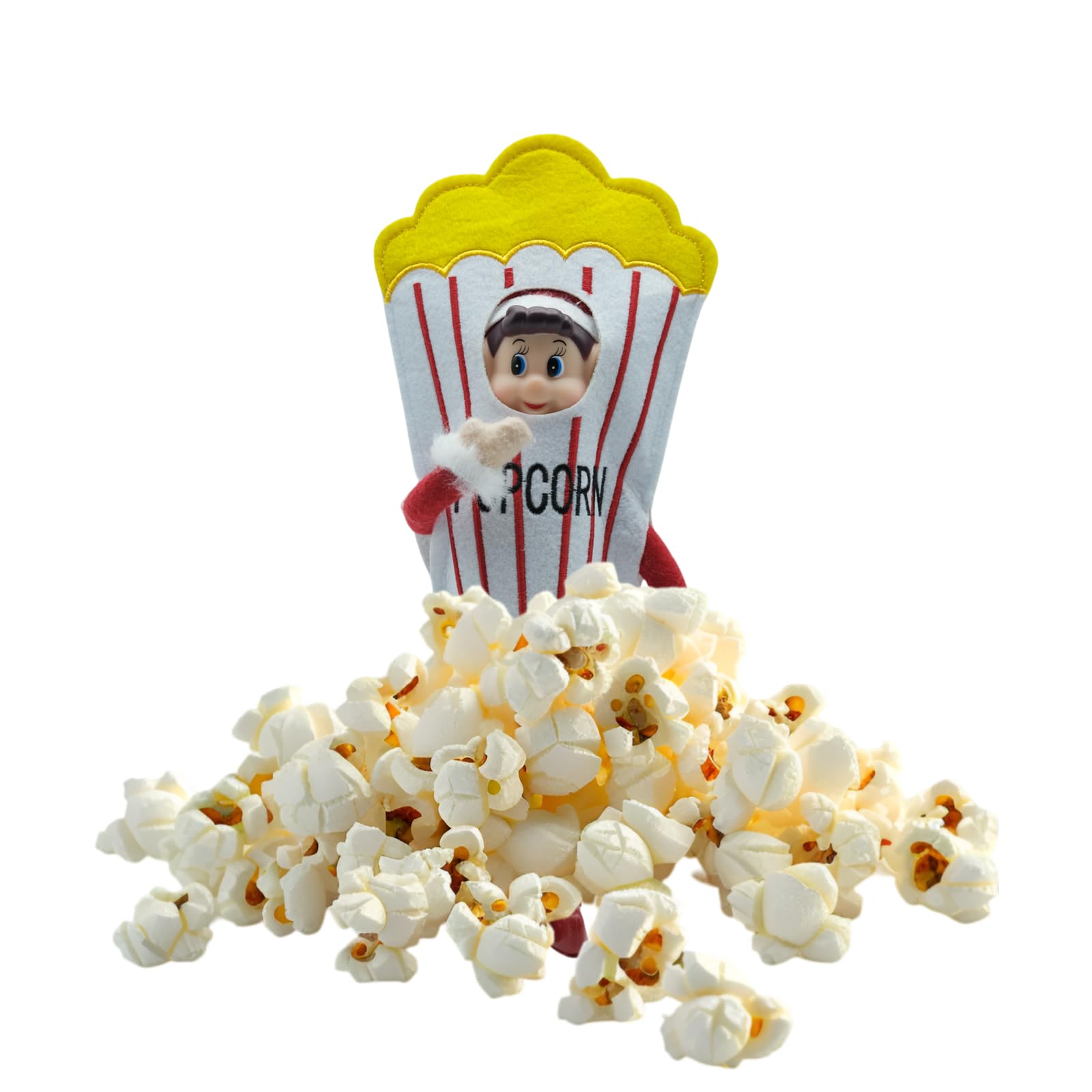 LovelfStory Christmas Elf Doll Accessories Clothes, Sweet Popcorn Couture Outfits for Boy or Girl Elf, Doll Not Included
