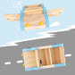PairPear Wooden Family Car for Dolls,Wooden Toys Dollhouese Furniture Accessories Playset,Kids Pretend Preschool Play Vehicle Toys Gift for Toddler 3