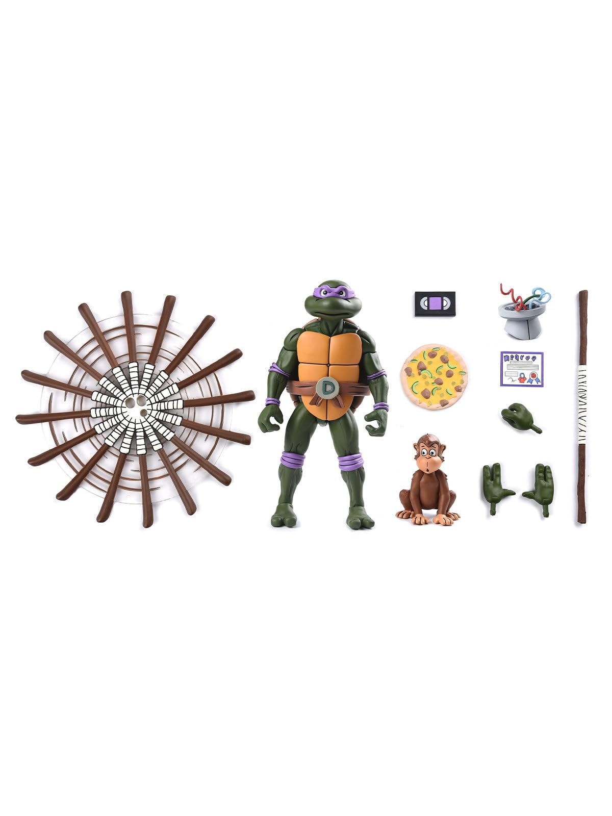 NECA Donatello Cartoon Action Figure 18Cm