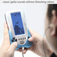 CZT Retro Brick Game Console Big Blue Backlight Screen Built-in 23 Games Tank Battle/Racing Can Plug Headphone Nostalgic Puzzle Pocket Handheld