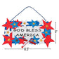 Fun Express God Bless America Sign Craft Kit, Makes 12 Foam Signs - 4th of July Crafts for Kids