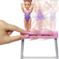 Barbie Careers Playset, Gymnastics Coach Doll, Student Small Doll, Balance Beam with Clip & Sliding Mechanism, Plus Accessories