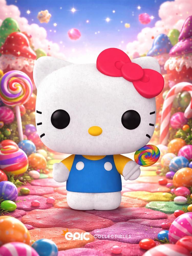 Funko Pop! Sanrio - Hello Kitty with Lollipop (Flocked) Vinyl Figure