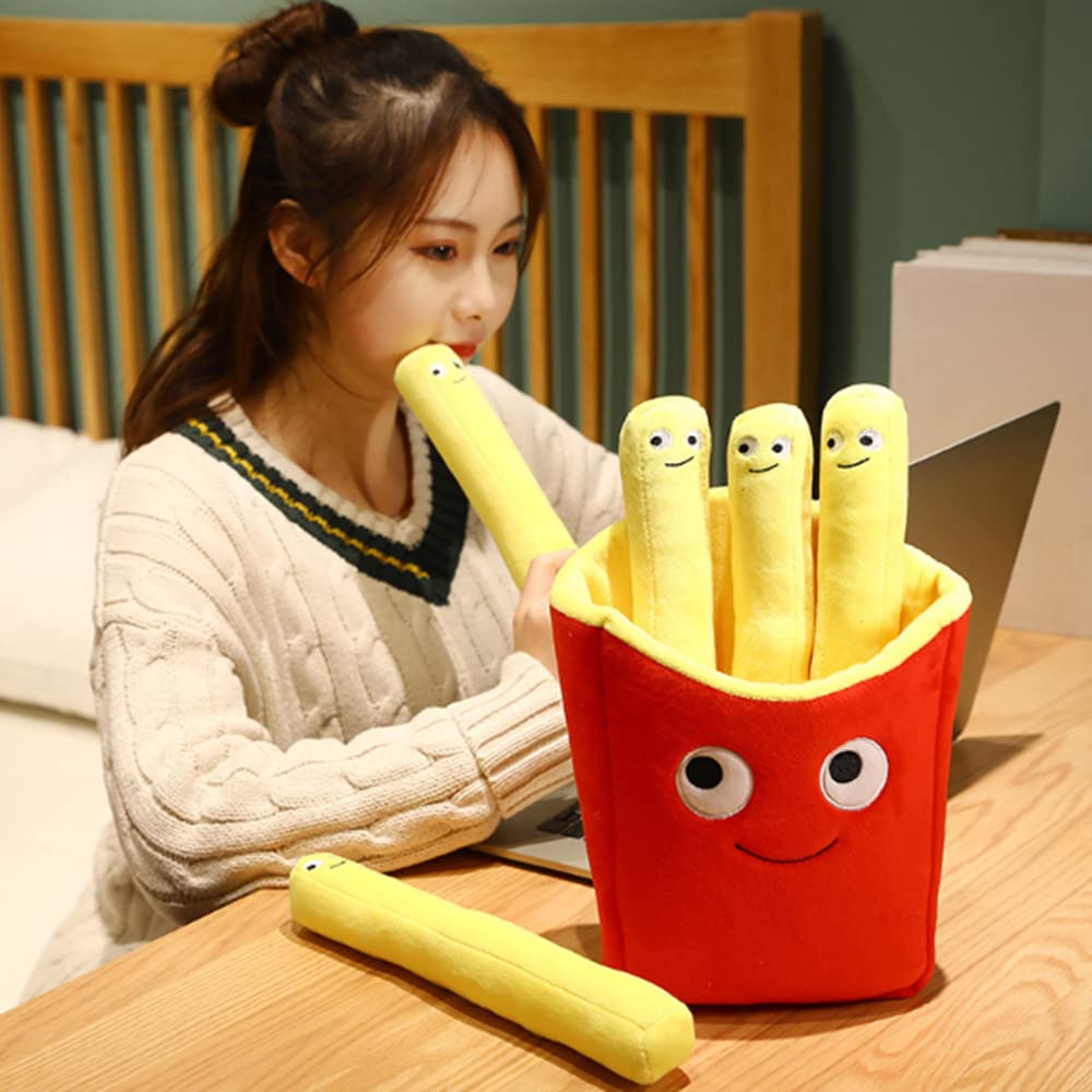 15.7-inch Hamburger French fries Plush Pillow Soft Stuffed Toy for Kids