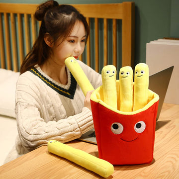 15.7-inch Hamburger French fries Plush Pillow Soft Stuffed Toy for Kids