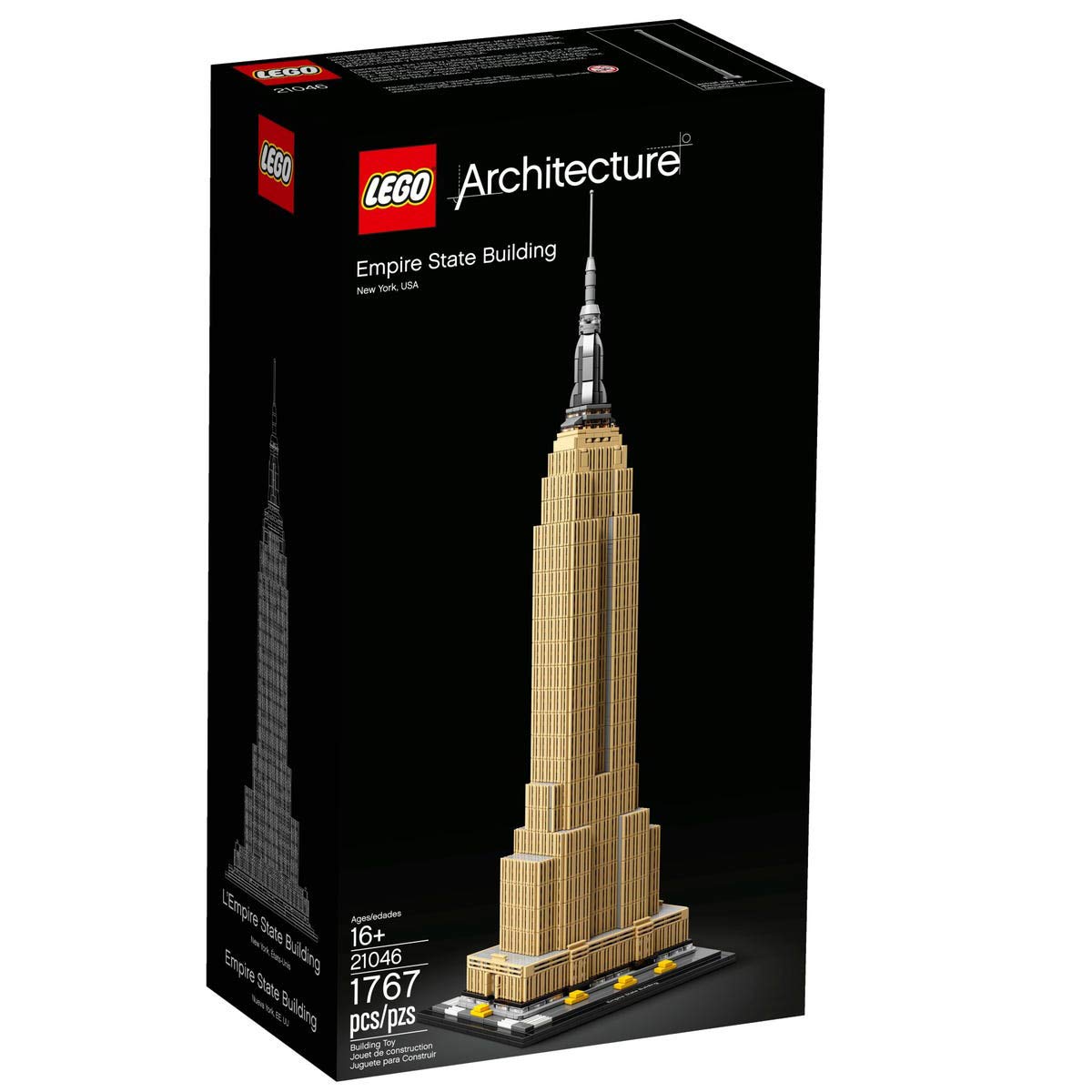 LEGO Architecture Empire State Building 21046 New York City Skyline Architecture Model Kit for Adults and Kids, Build It Yourself Model Skyscraper