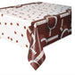 Multicolor Football Party Rectangular Plastic Table Cover - 54" x 84", (1 Count) - Premium Quality, Eye-catching Design & Easy Cleanup - Perfect