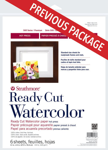 Strathmore Watercolor Paper Pack 11"X14"-6 Sheets -140311