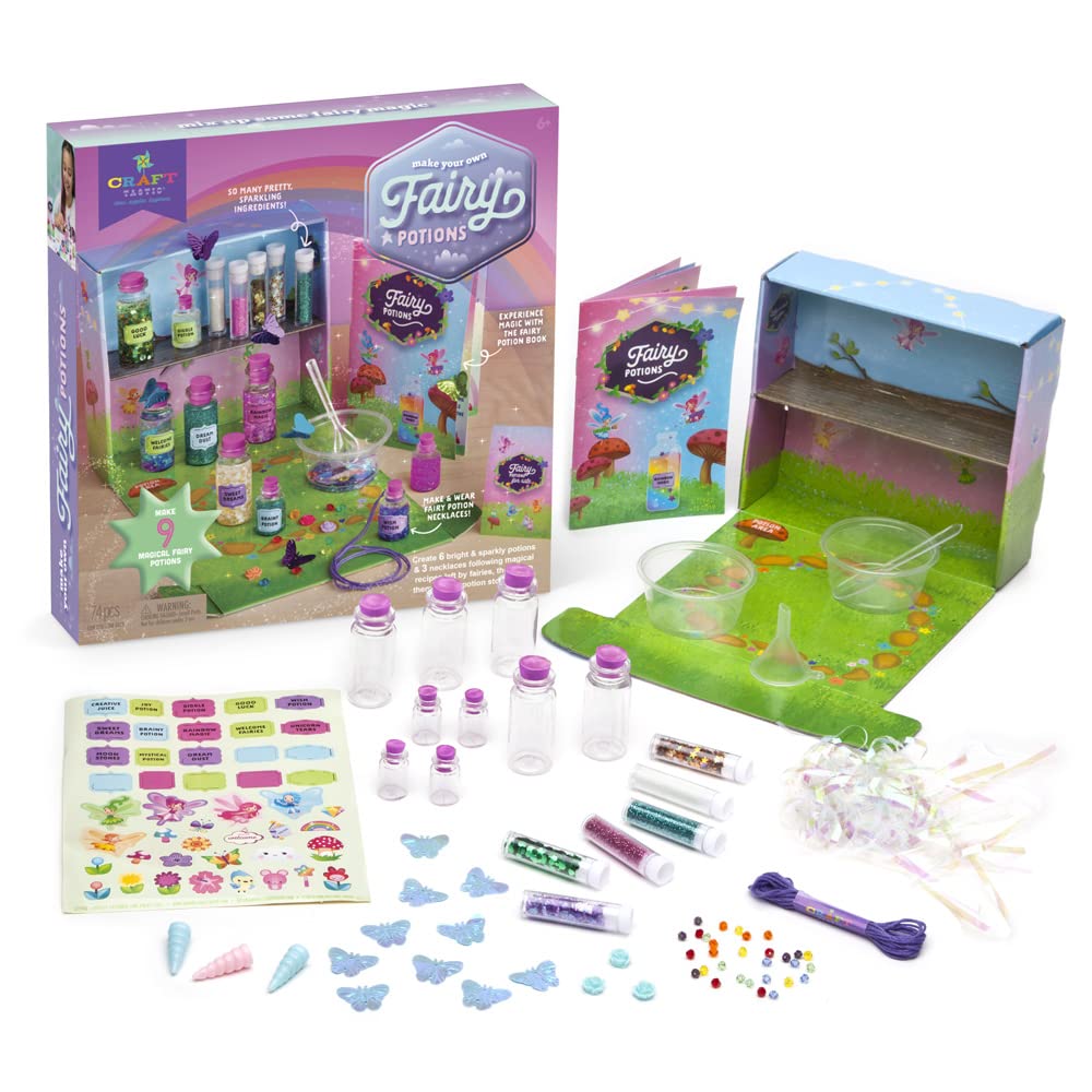 Craft-tastic - Fairy Potions Craft Kit - Make 9 Magical Fairy Potions