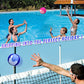 Guard Glasses Water Skipping Ball Summer Beach Ball 2-Pack Water Bouncing Balls Grip Ball for Beach Swimming Pool River Lake, Blue