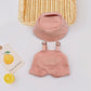 17cm Doll Clothes,Clothes for Dolls Outfit,Accessories for 17cm Dolls Clothes,Hat & Overalls Set for Accessories,Cute Clothes for Dress up-No Doll
