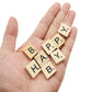 MYYZMY 200 Pcs Wood Letter Tiles, Wood Tiles for Crafts Making Alphabet Coasters