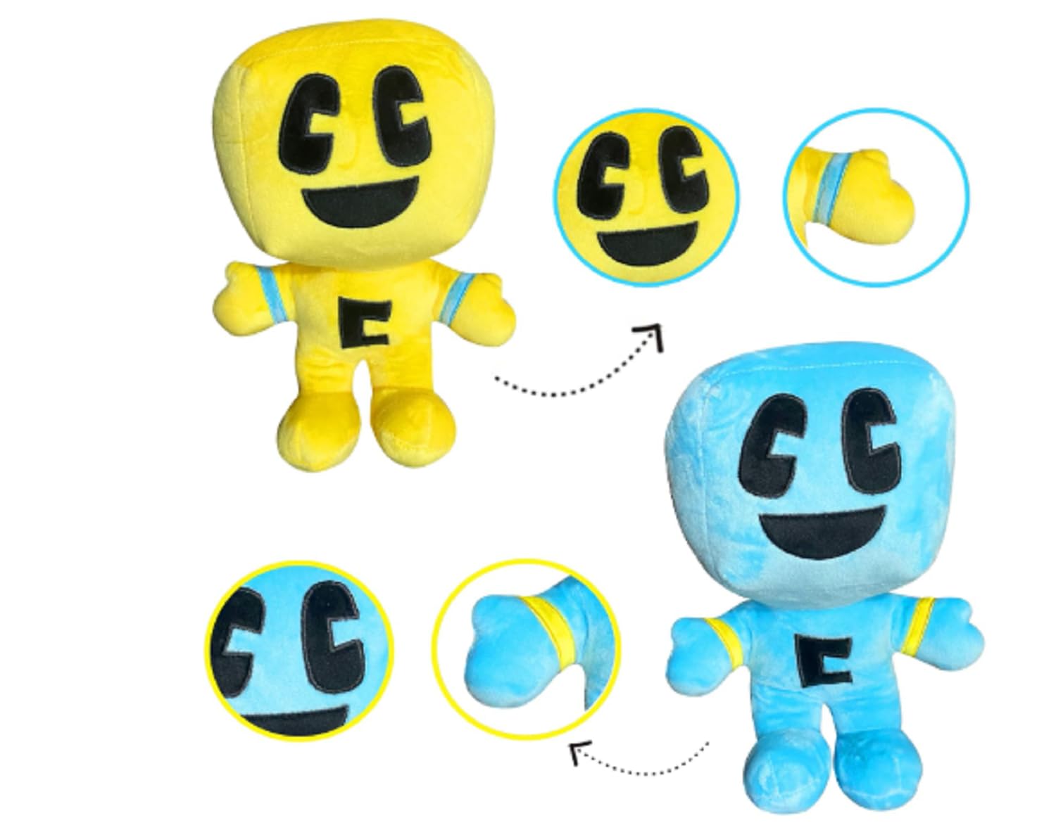 UMMEI 2024 New Creeper Plush Filler(11 inch), Plush Doll Soft Plush Toy Cute Pillow, Favorite Birthday Gift for Boys and Girls (Blue)