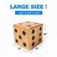 GSE Oak Giant Yard Dice Set with Carrying Bag, Yardzee & Farkle Scorecard