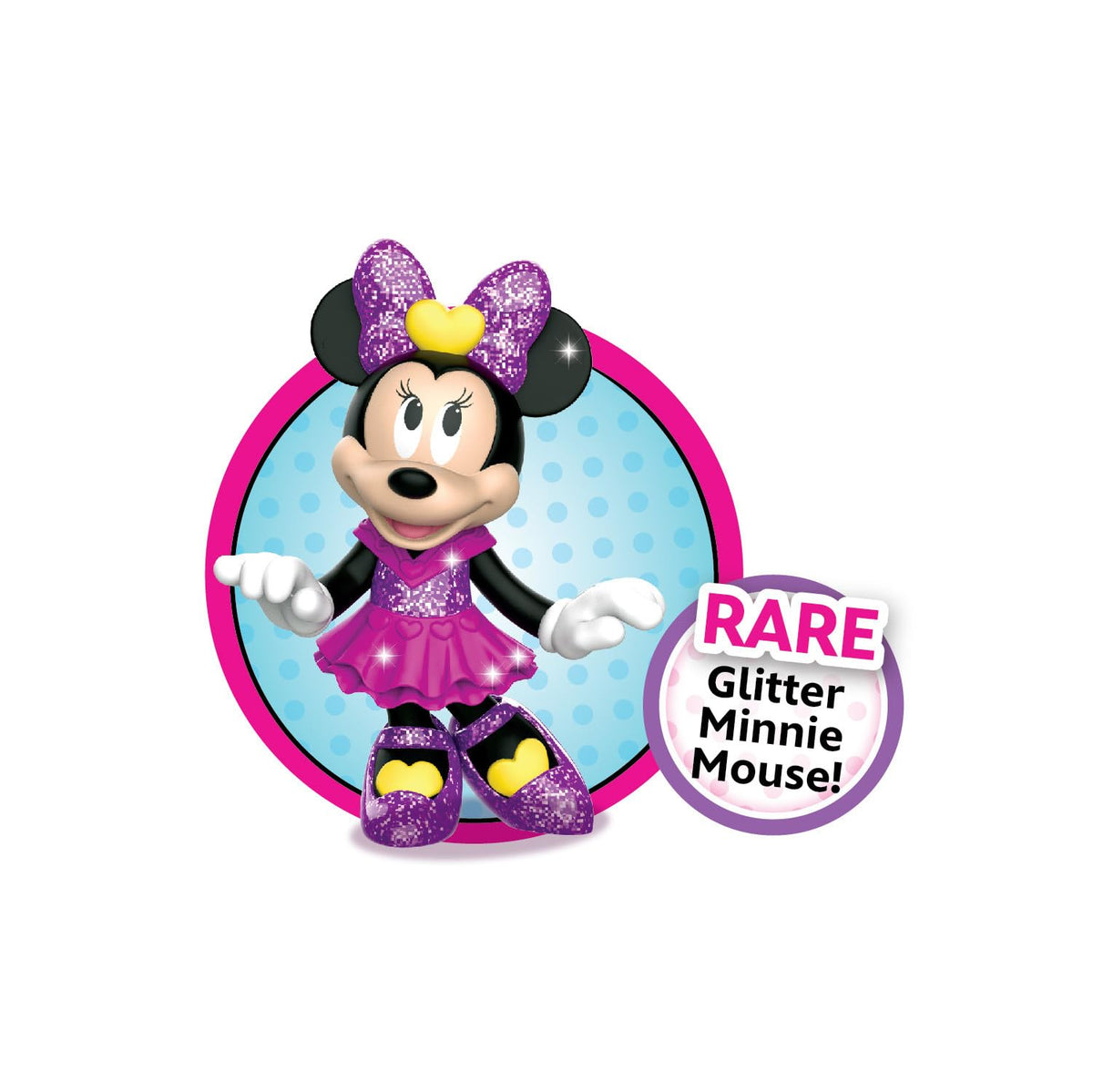Disney Junior Series 3 Minifigures Minnie Mouse Collectible Figurines 4.5cm to 6.8cm Tall Toys for Kids Ages 3+ by Just Play