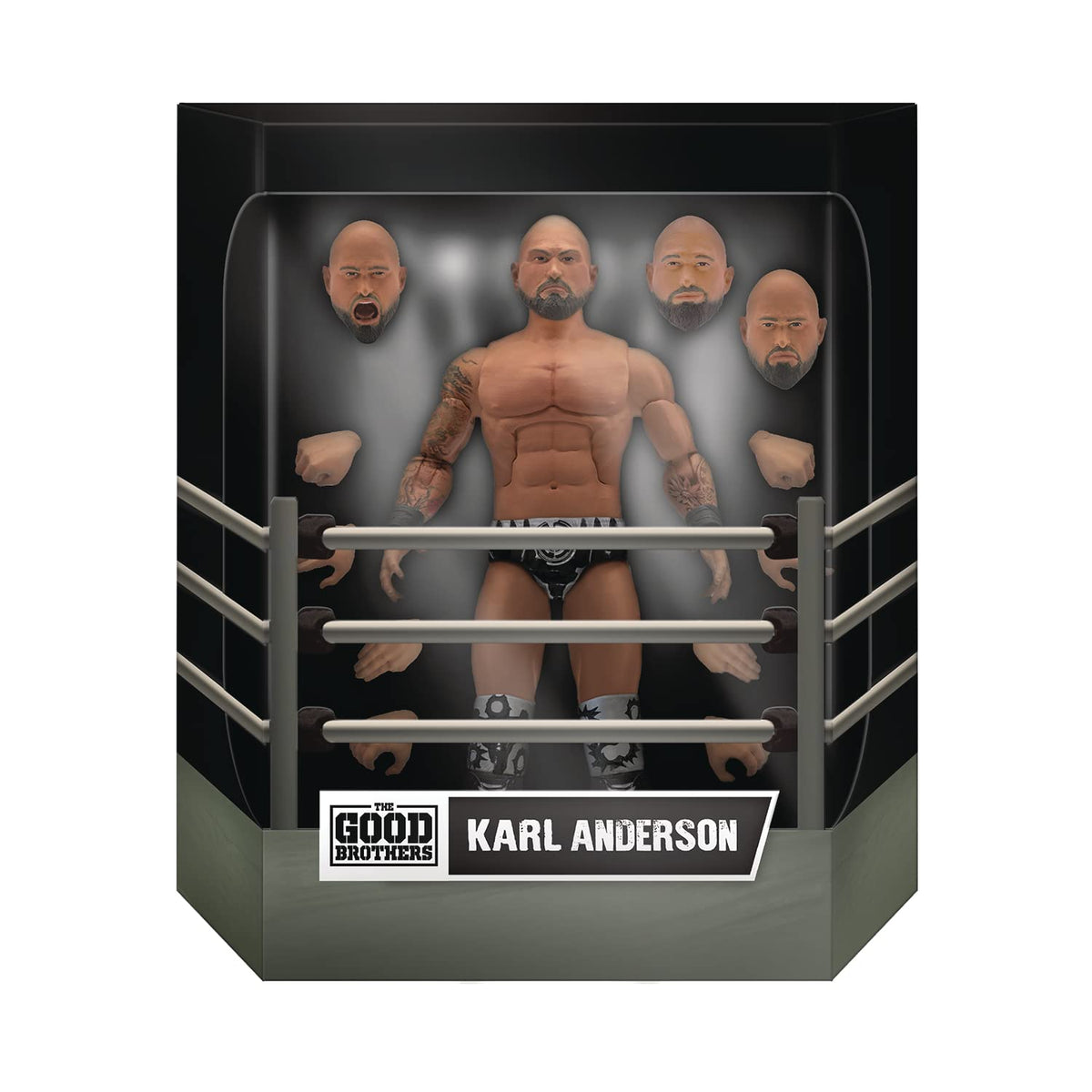 Super7 Wrestling Ultimates: The Good Brothers: Karl Anderson Action Figure, Multicolor