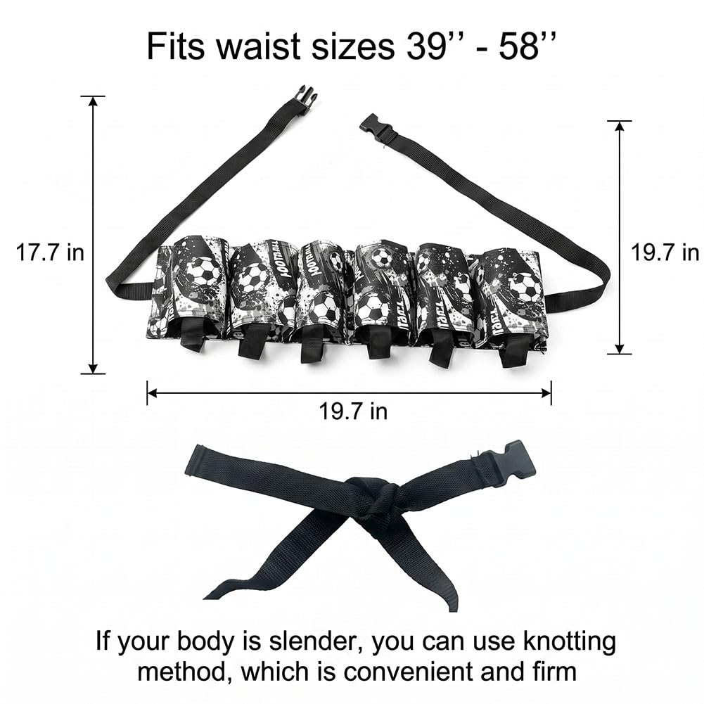 BLDUL 2 Pcs Beer Belt Adjustable 6 Pack Beer Belt Holder for Man Women Drinking Accessories for Outdoor Camping Hiking Picnic Party World Cup Fifa