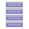 Tintinwiwigo 4Pack Mahjong Line Finder, Mahjong Line Reader, Mahjong Card Guide, Mahjong Rules Helper, Mahjong Accessories and Gifts for Women