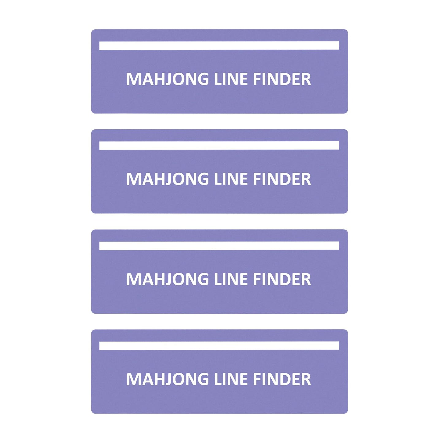 Tintinwiwigo 4Pack Mahjong Line Finder, Mahjong Line Reader, Mahjong Card Guide, Mahjong Rules Helper, Mahjong Accessories and Gifts for Women