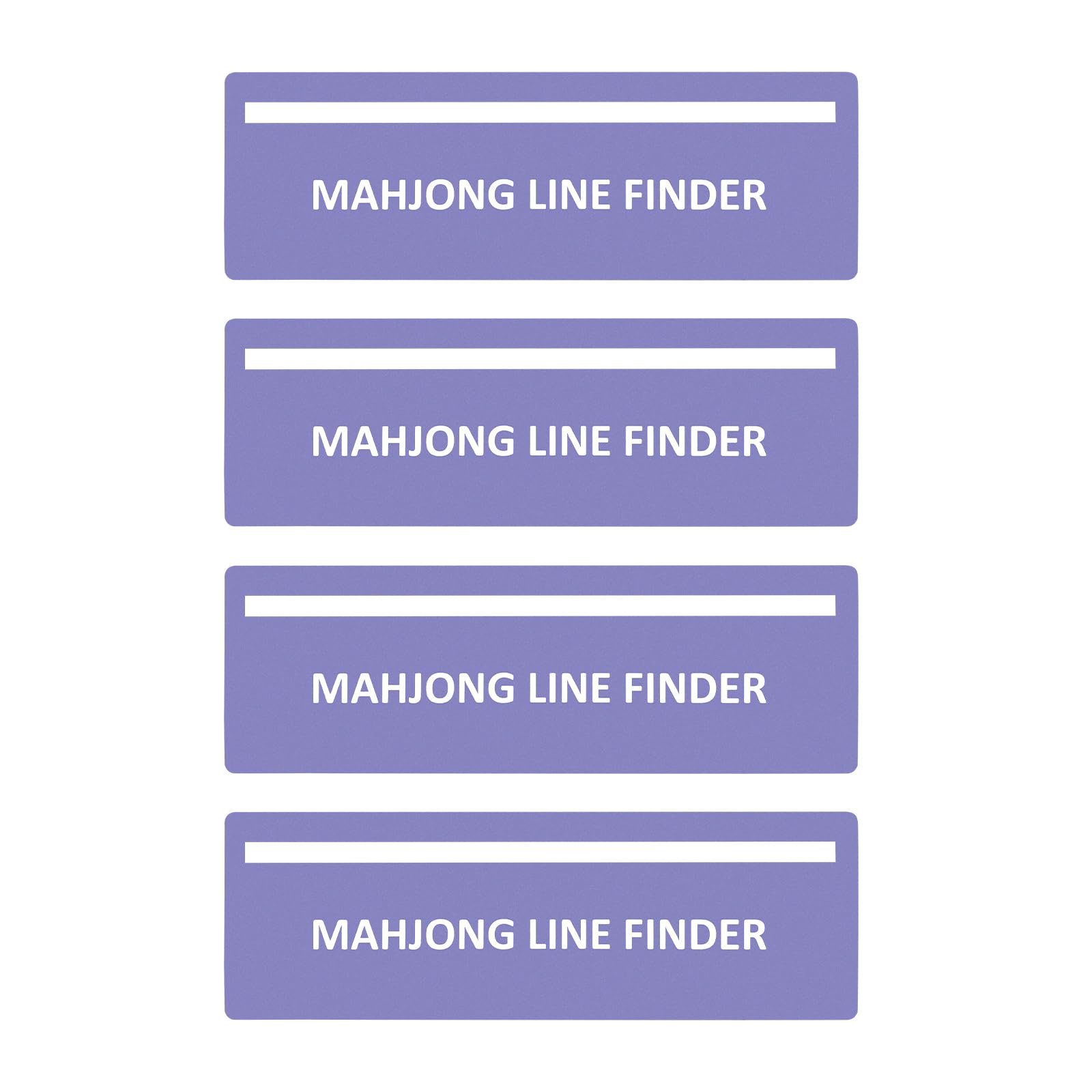 Tintinwiwigo 4Pack Mahjong Line Finder, Mahjong Line Reader, Mahjong Card Guide, Mahjong Rules Helper, Mahjong Accessories and Gifts for Women