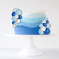 30 PCS Balls Cake Topper DIY Cake Insert Toppers Ball Cake Picks Cupcake Topper for Birthday Party Baby Shower Wedding Cake Decoration(Blue White Dark