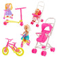 JANYUN Total 114pcs -16 Pack Doll Clothes Party Gown Outfits Set for Doll+ 98pcs Girl Dolls Dresses Accessories Shoes Bags Necklace Mirror Hanger