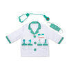 Melissa & Doug Doctor Costume, Pretend Play Dress Up Set (8-Pc) Stethoscope, Coat & Accessories, Role Play Toys for Kids 3+