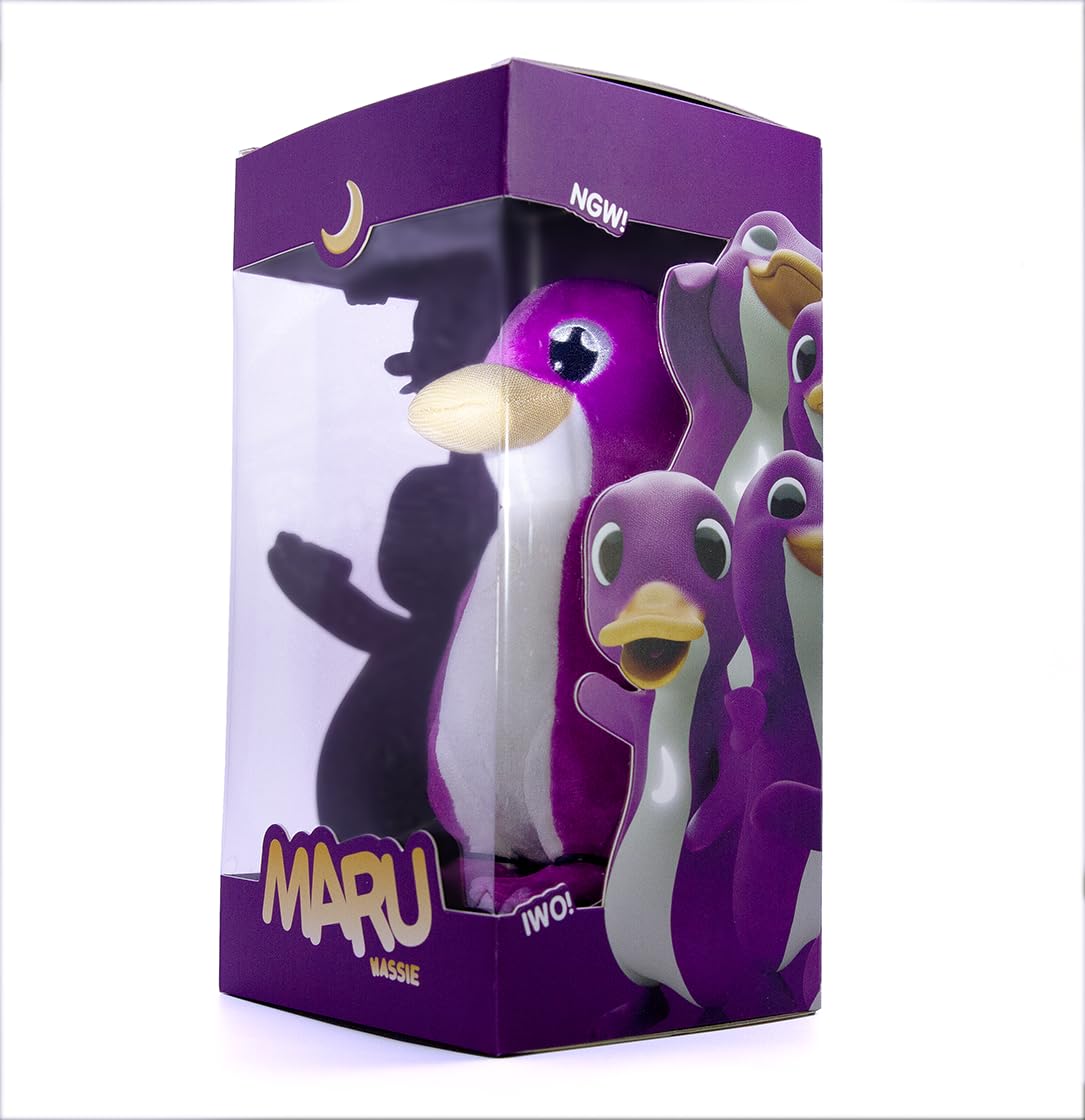WASSIE Purple Maru Plush Doll - Cute & Cuddly Collectible