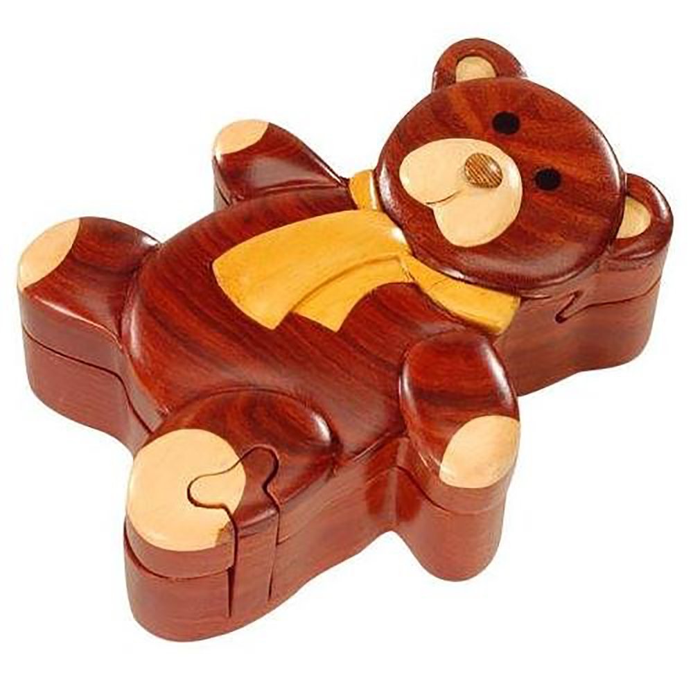 Teddy Bear - Secret Wooden Puzzle Box