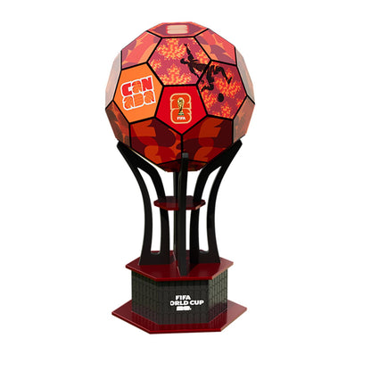 Officially Licensed FIFA World Cup 2026 3D Wooden Soccer Ball Puzzle, 165-Piece DIY Assembly Model Kit, Soccer Collectible Desk Decor for Home Office