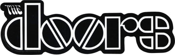Square Deal Recordings & Supplies - The Doors - Black and White Logo - Die Cut Sticker