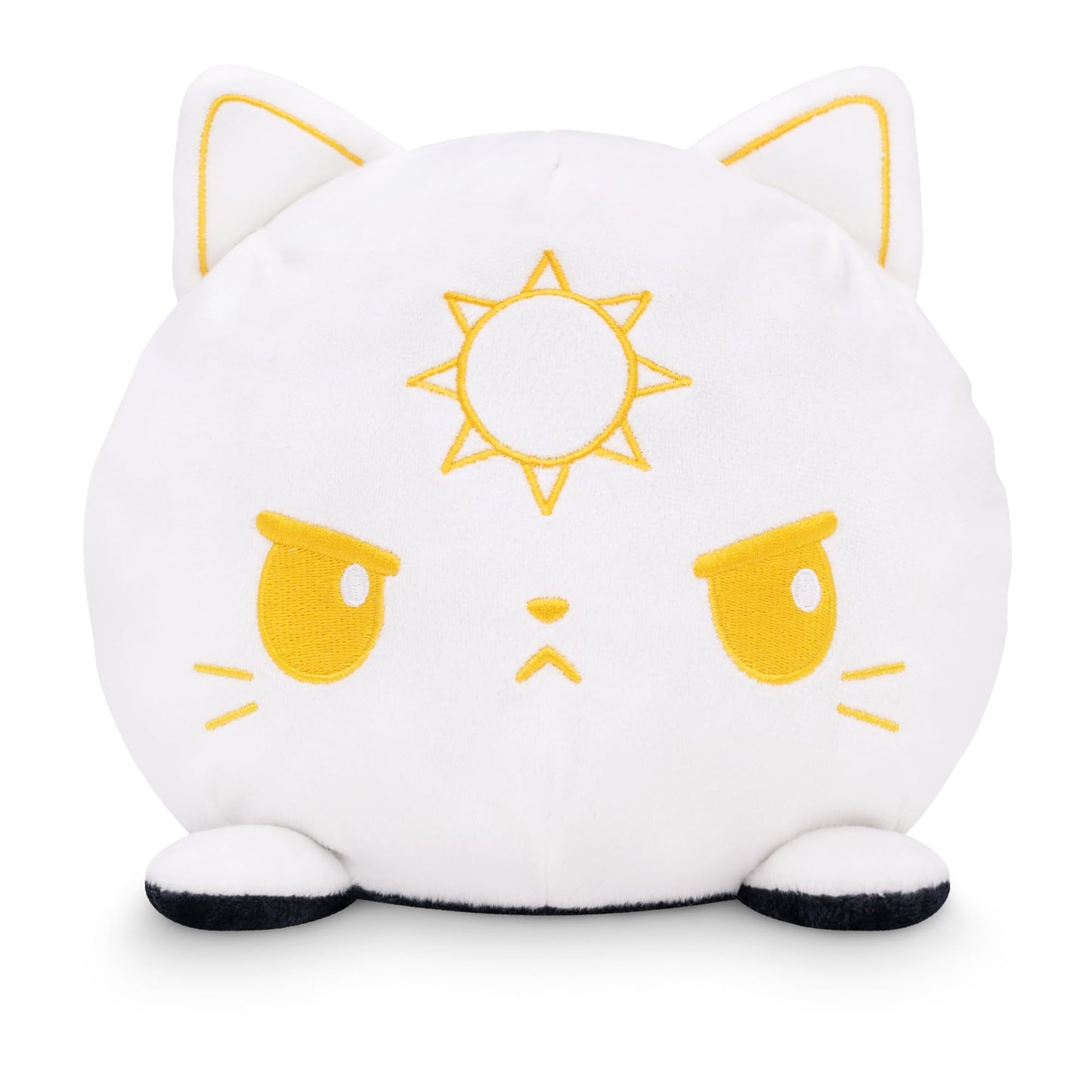 TeeTurtle Reversible 6" Cat Plushie - Celestial Sun and Moon - Cute Kawaii Soft Stuffed Animal