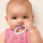 Itzy Ritzy Teething Rings - Set of 3 Textured, Silicone Rings for Ages 3 Months & Up - One-Piece Design with Adorable Messages (Pastel)