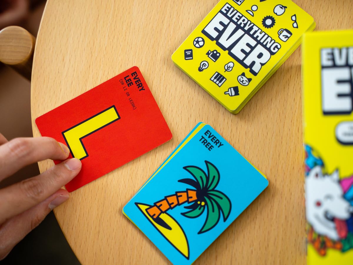 Everything Ever Card Game | Fun Family Games for Adults, Teens, & Kids | Fun Quick Party Game | 20 Minutes | Ages 12 and Up | for 2 to 10 Players |