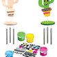 MasterPieces Works of Ahhh Mini Craft Set - Cactus Wind Chime Build & Paint Family Craft Set