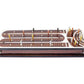 House of Cribbage - Continuous Cribbage Board/Box Inlaid in Maple/Rosewood : 4 Track - Side Drawers with Score Marking Fields for Skunks, Corners